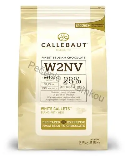 Čokoláda CALLEBAUT Biela 2,5kg