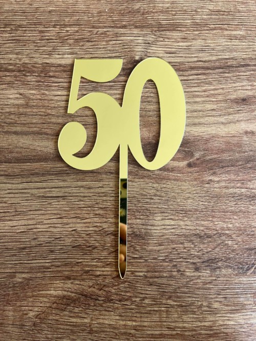 Zápich plastový zlatá 50