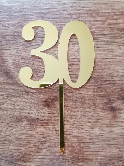Zápich plastový zlatá 30