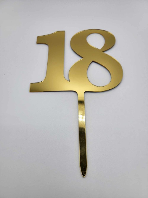 Zápich plastový zlatá 18