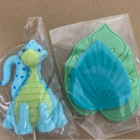 Cukrový dinosaurus modrý 1ks