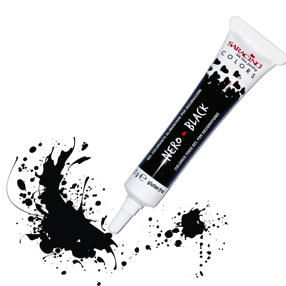 Gélová farba Saracino - Black 20g