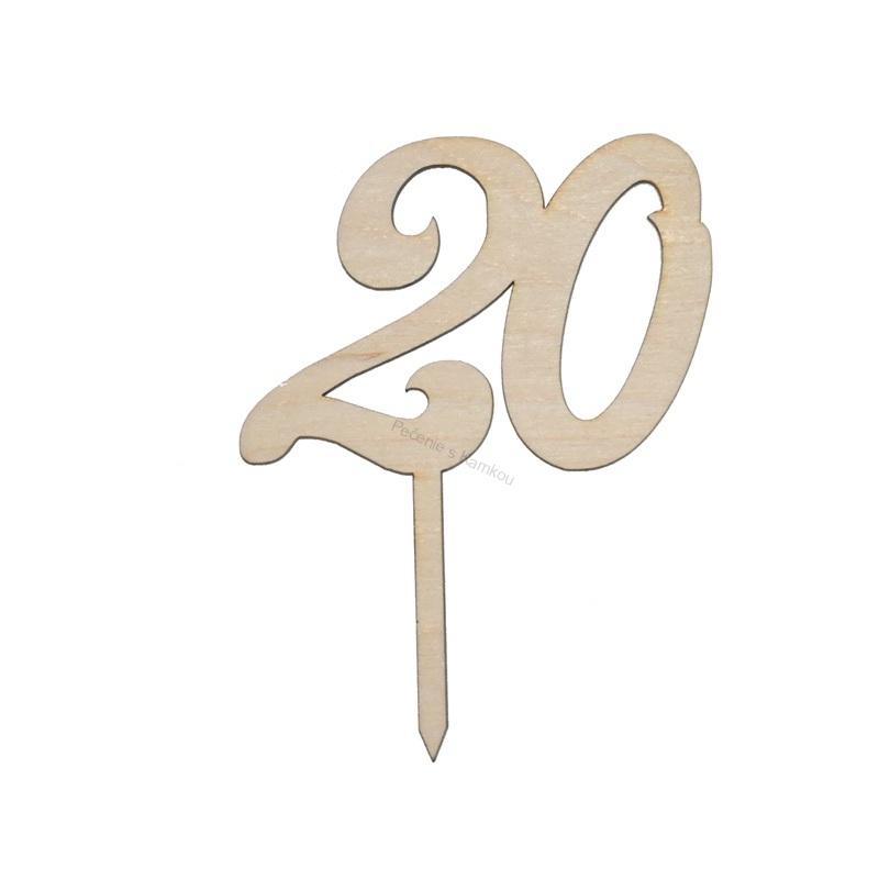 Zápich drevený 20
