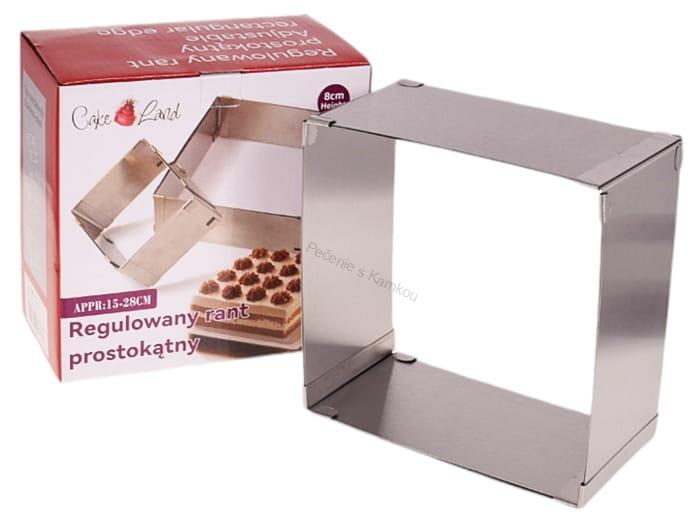Forma nerezová posuvná 15-28 H8cm