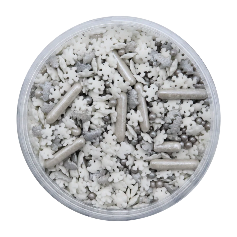 PME posyp Christmas sprinkles silver shining stars 160g