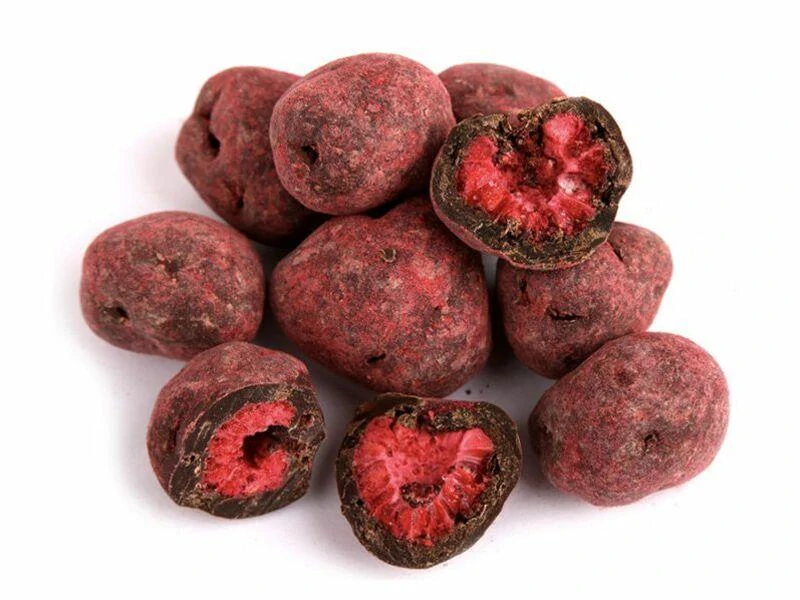 Maliny v horkej čokoláde 100g