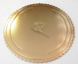 Podnos lepenkový zlatý 28cm