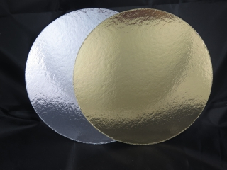 Podnos 20cm zlatý tenký 