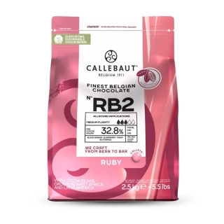 Čokoláda CALLEBAUT RUBY 2,5kg