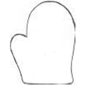 Kovová vykrajovačka - rukavica v 3265