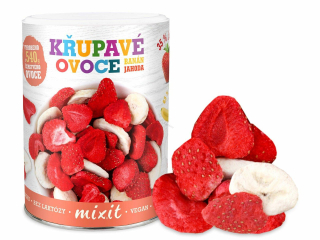 Mixit - Chrumkavé ovocie banán - jahoda 80g