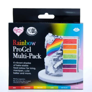 Gélová farba RD ProGel - Rainbow Multi-Pack 6x25g