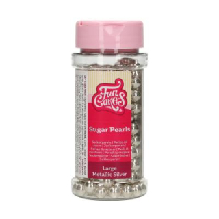 Posyp - FC perly metalické strieborné 80g