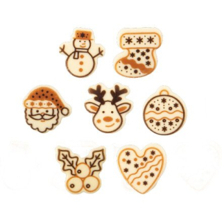 15726 - Vianočný set biely 3,5cm 140ks