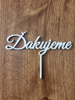 Zápich drevený Ďakujeme 01