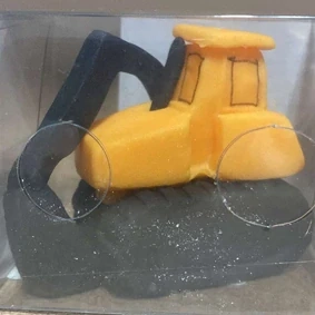Cukrový bager žltý 1ks
