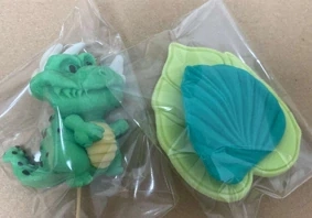 Cukrový dinosaurus zelený 1ks