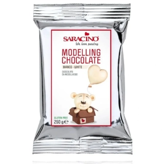 Saracino - Modelovacia čokoláda biela 250g