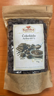 Čokoláda Ariba horká disc 60% 1kg
